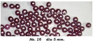 BEADS NO. 16 (dia. 5 mm.)