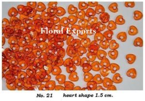 BEADS NO. 21 (heart shape 1.5 cm.)