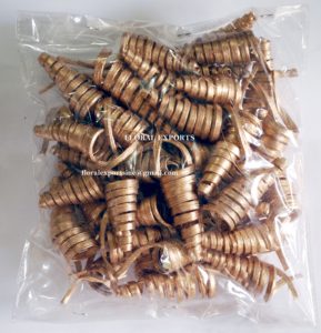 CANE CONE MINI GOLD 50PCS POLY