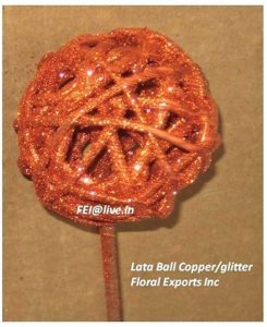 LATA BALL COPPER & COPPER GLITTER