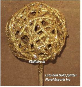 LATA BALL GOLD &; GOLD GLITTER