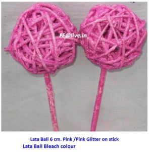 LATA BALL PINK & PINK GLITTER