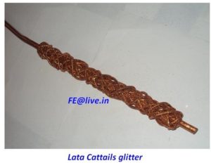 LATA CATTAILS COPPER GLITTER