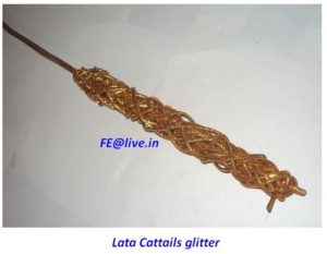 LATA CATTAILS GOLD GLITTER