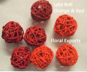 Lata Ball Orange and Red F