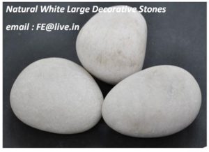 NATURAL WHITE LARGE DECORATIVE STONE