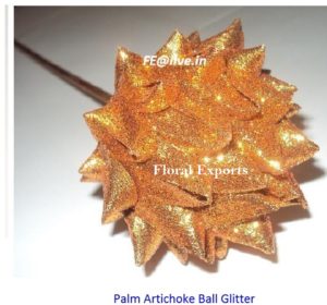 PALM ARTICHOKE BALL GLITTER