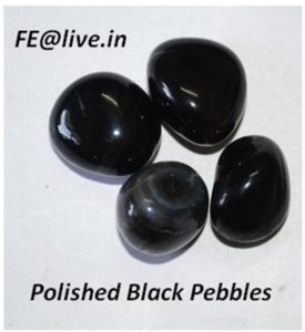 POLISHED BLACK PEBBLES