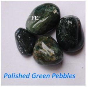 POLISHED GREEN PEBBLES