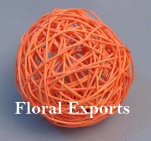 CANE BALL 6 CM. ORANGE