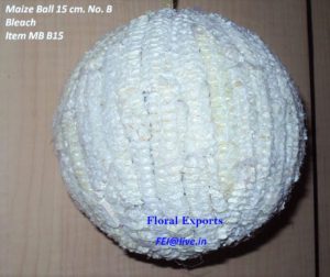 MAIZE BALL 15 CM. BLEACH (Type B)