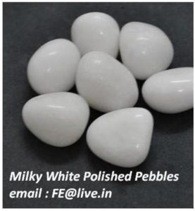 Milky White Polished Pebbles