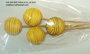 SOLA BETI BALL YELLOW 6 CM. ON STICK