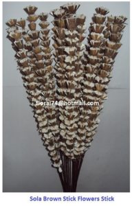 SOLA BROWN FLOWER STICK