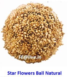 STAR FLOWER BALL NATURAL