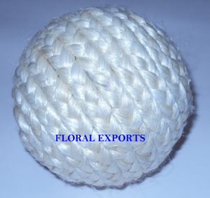 JUTE CHAIN BALL BLEACH